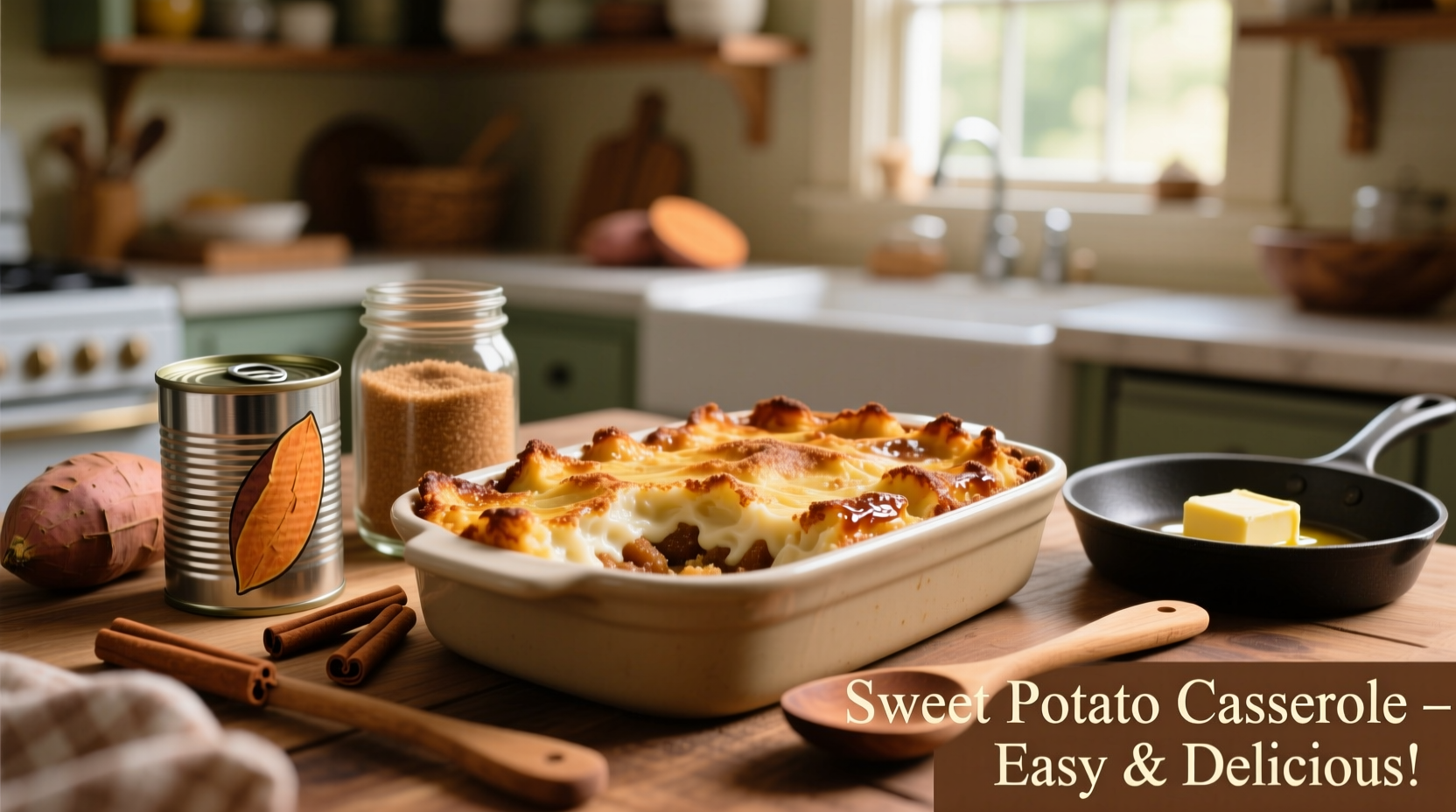 Easy Sweet Potato Casserole Recipe Using Canned Potatoes