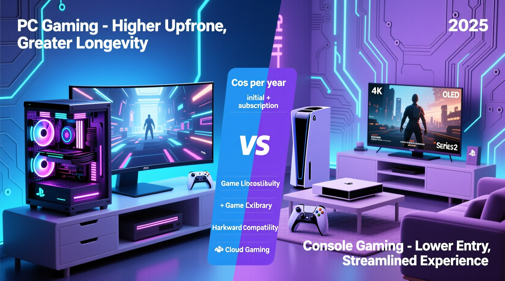 pc gaming vs console gaming which delivers better value in 2025