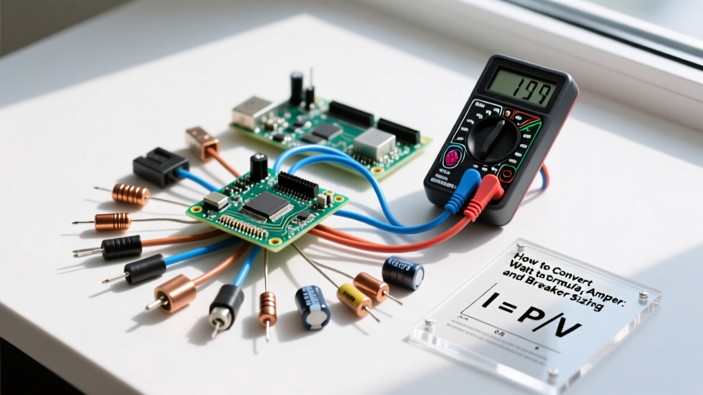 How to Convert Watt to Amper: Formula, Chart, and Breaker Sizing