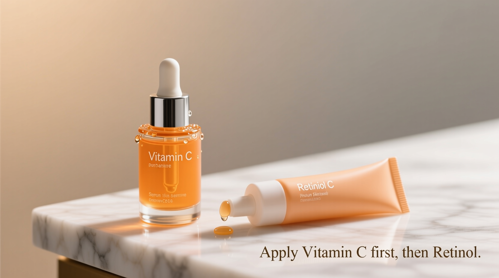 can you use retinol with vitamin c and what order should you apply them