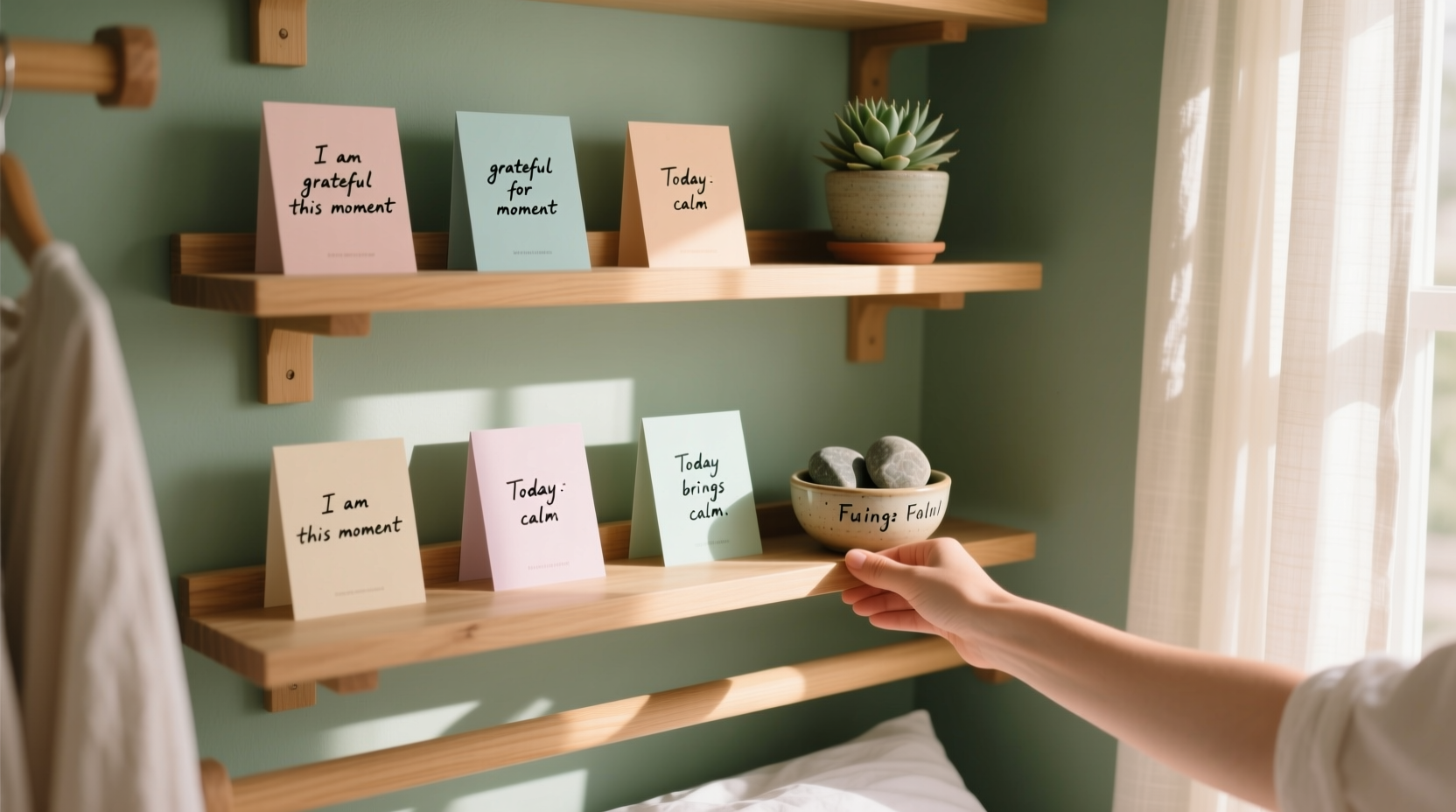 closet organization tips gratitude habit shelf