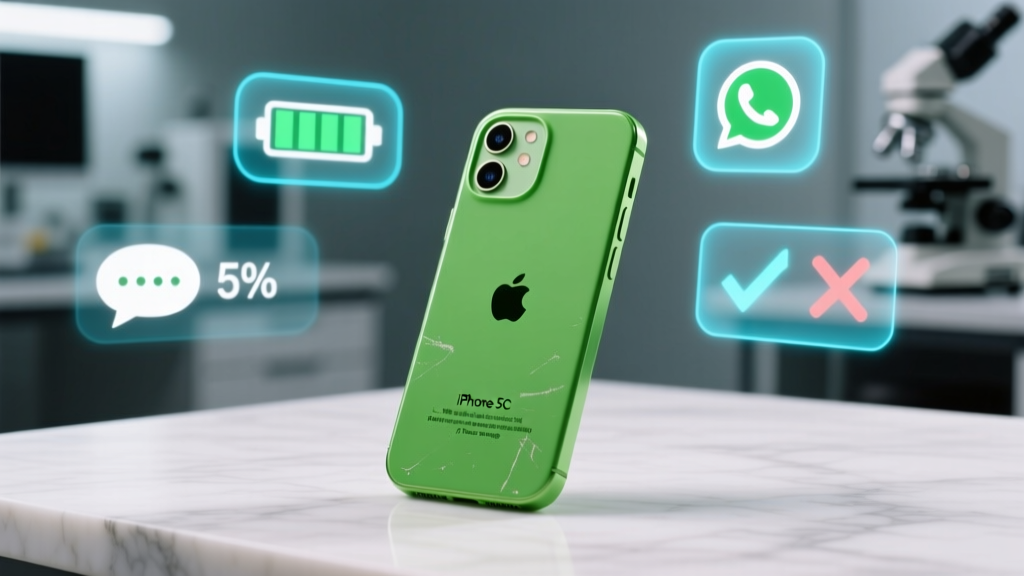 iPhone 5C Green Is It Still Usable in 2025? We Tested Battery Life, iMessage, WhatsApp, and iOS App Compatibility for 72 Hours Straight