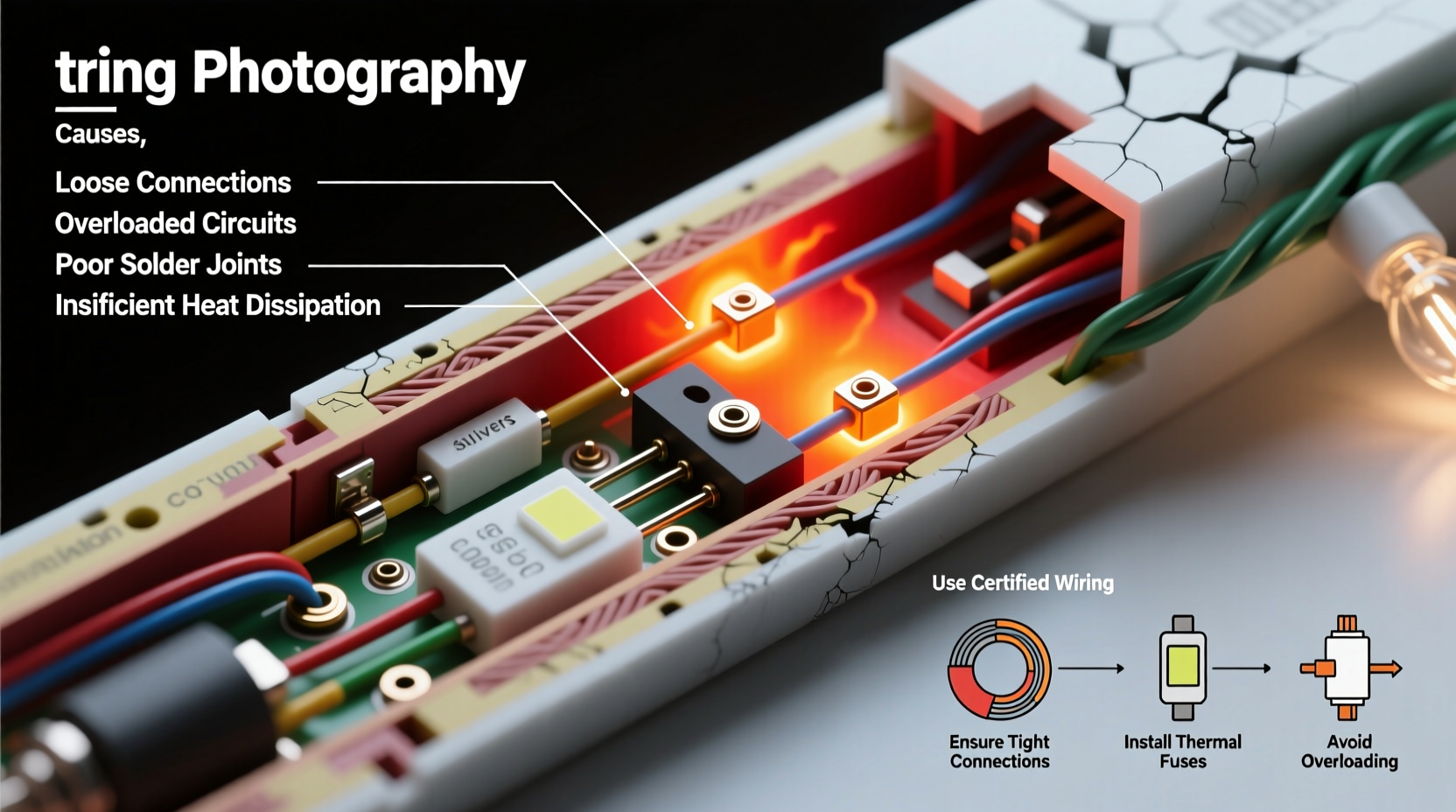 why do string lights develop hot spots and how to prevent burns