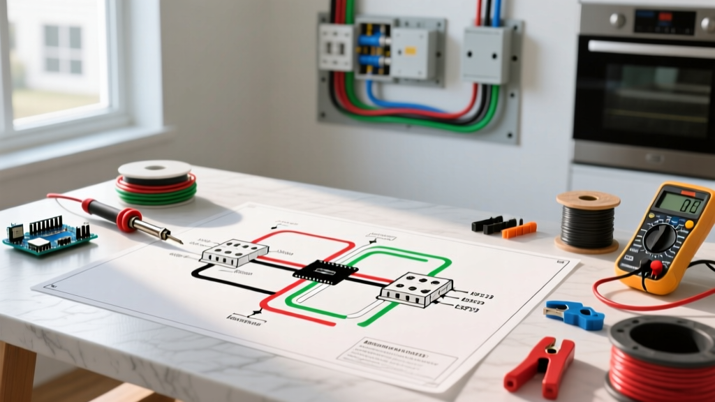 Electric Generator Wiring Diagram for Home Transfer Switch Setup