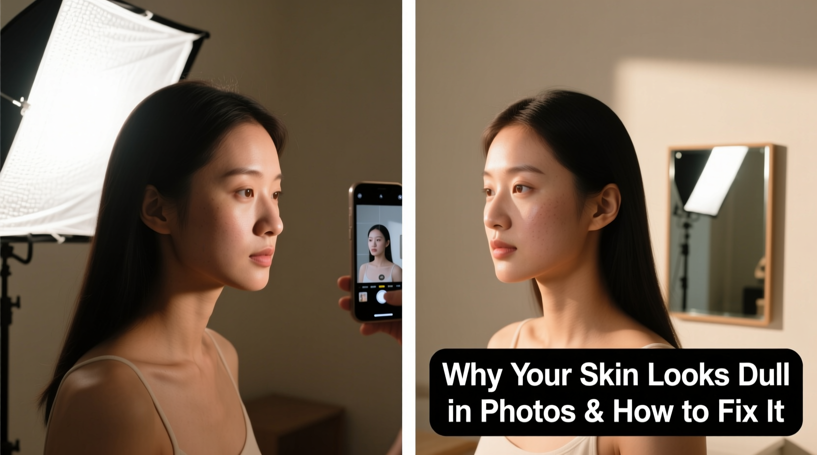 why does my skin look dull in photos and how to fix lighting issues