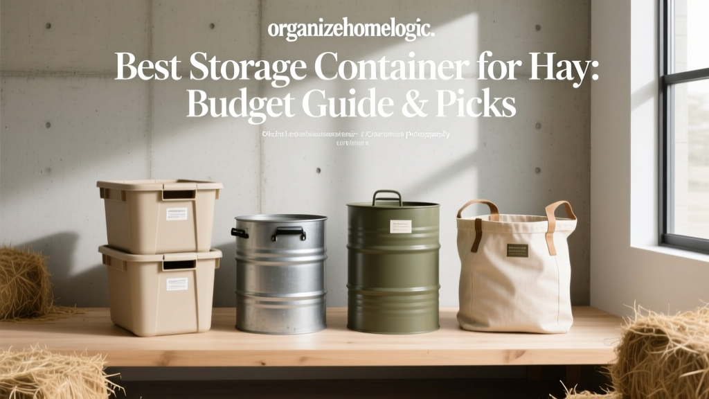 Best Storage Container for Hay: Budget Guide & Picks
