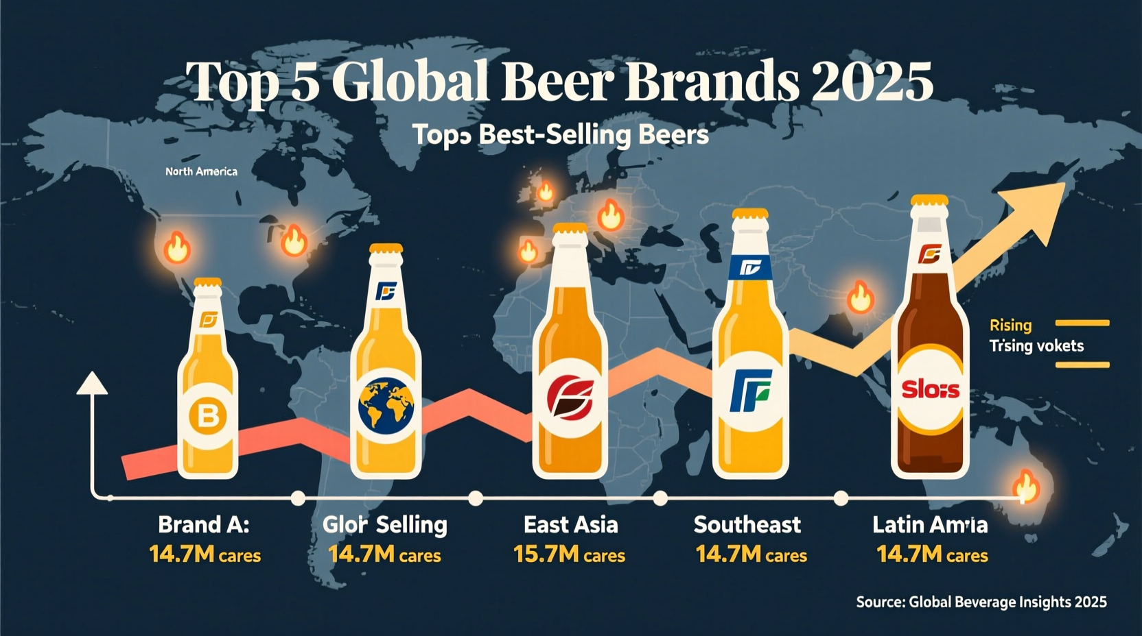 best selling beers worldwide