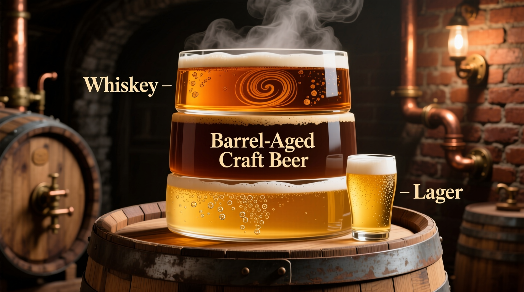 is barrel-aged craft beer closer to whiskey than lager