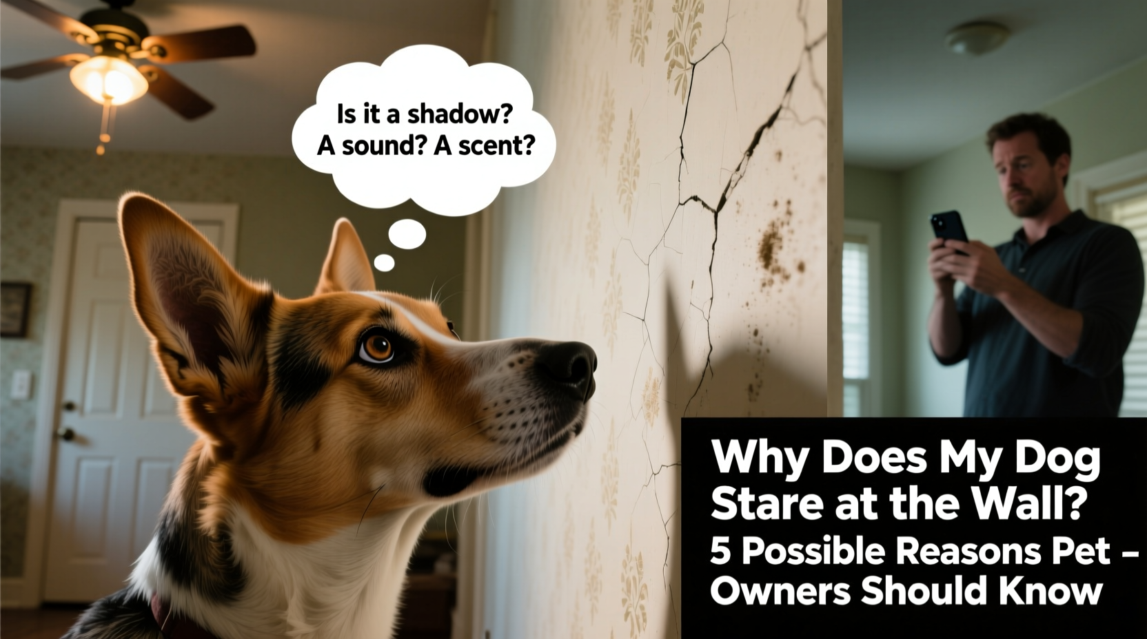 why does my dog stare at the wall out of nowhere possible reasons pet owners should know