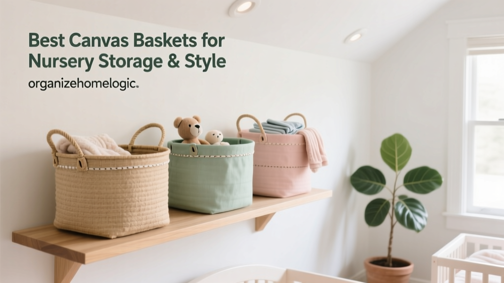 Best Canvas Baskets for Nursery Storage & Style