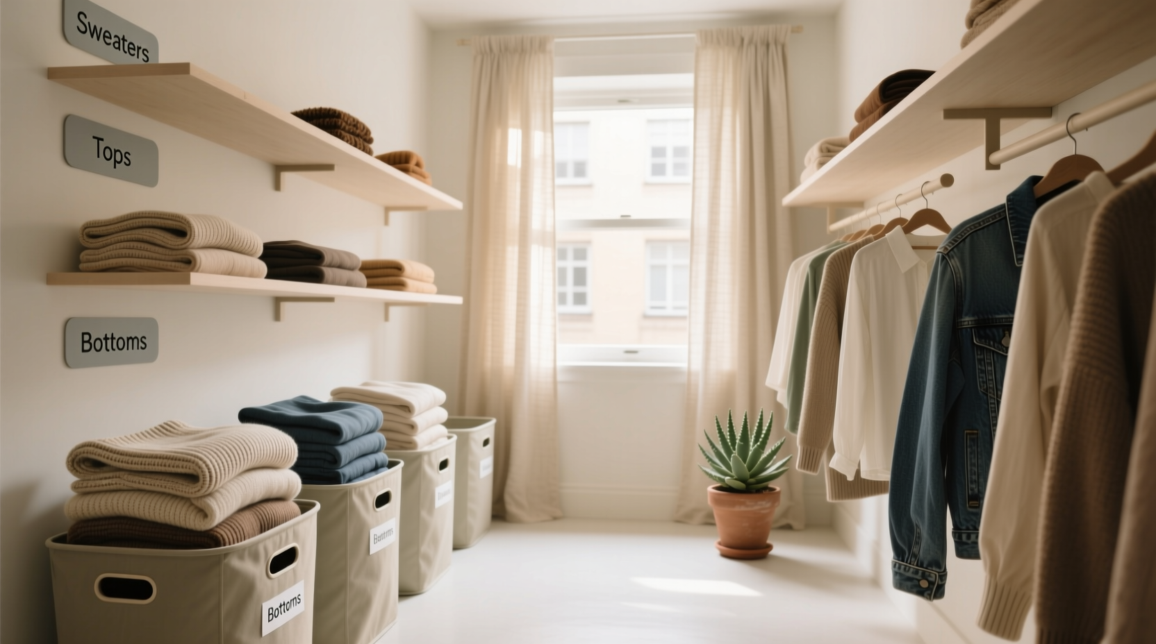 closet organization tips for thrifted vintage clothes