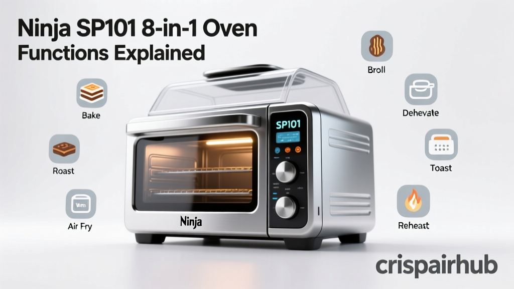 Ninja SP101 8-in-1 Air Fryer Oven Functions