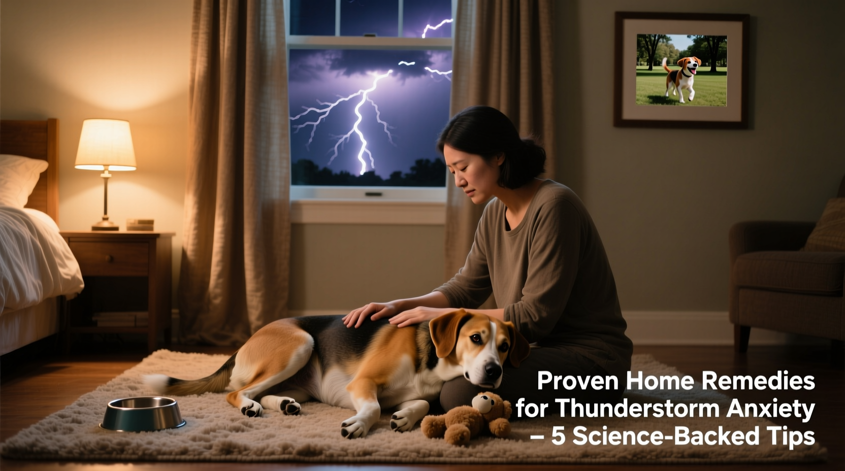 best ways to calm an anxious dog during thunderstorms proven home remedies