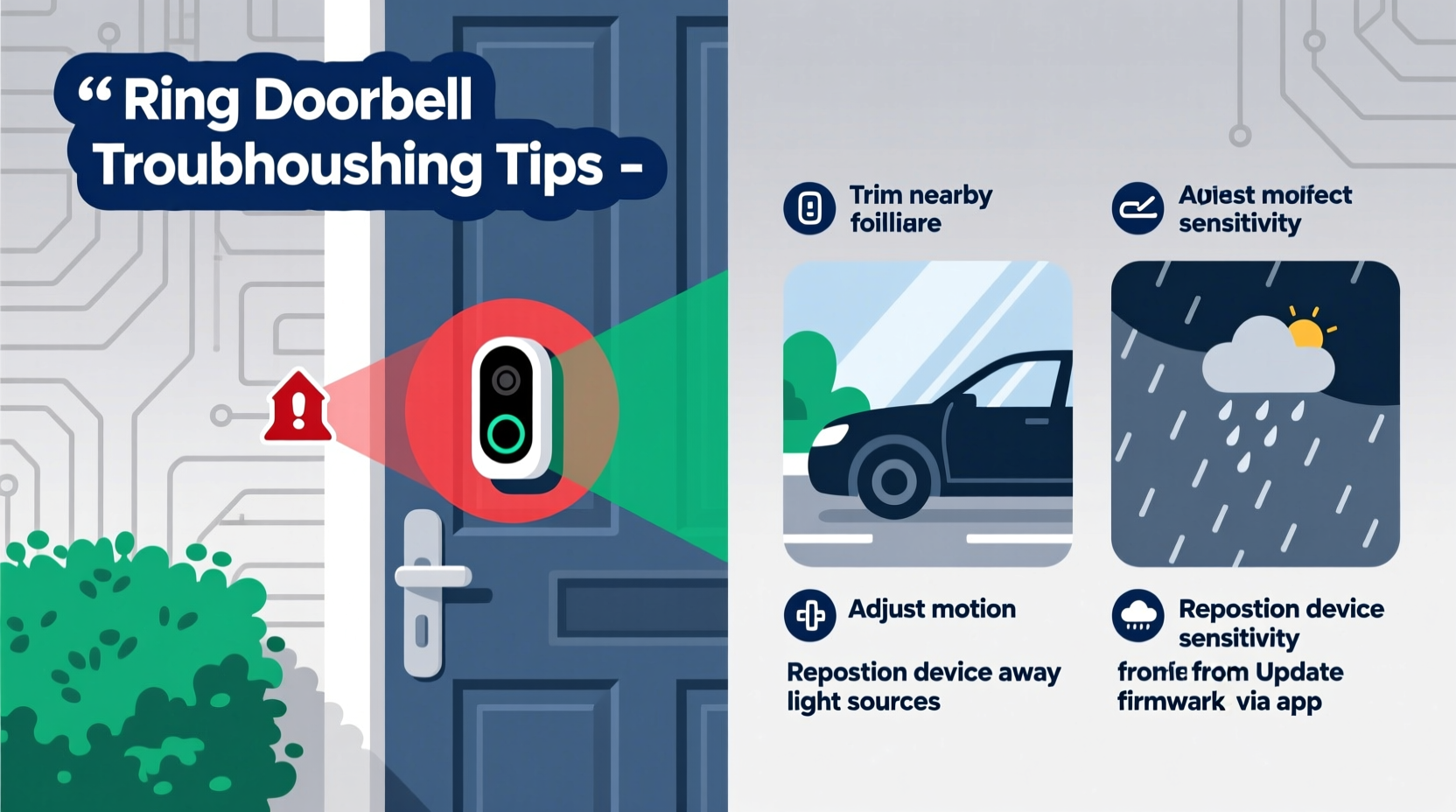 why is my ring doorbell showing false motion alerts fixes