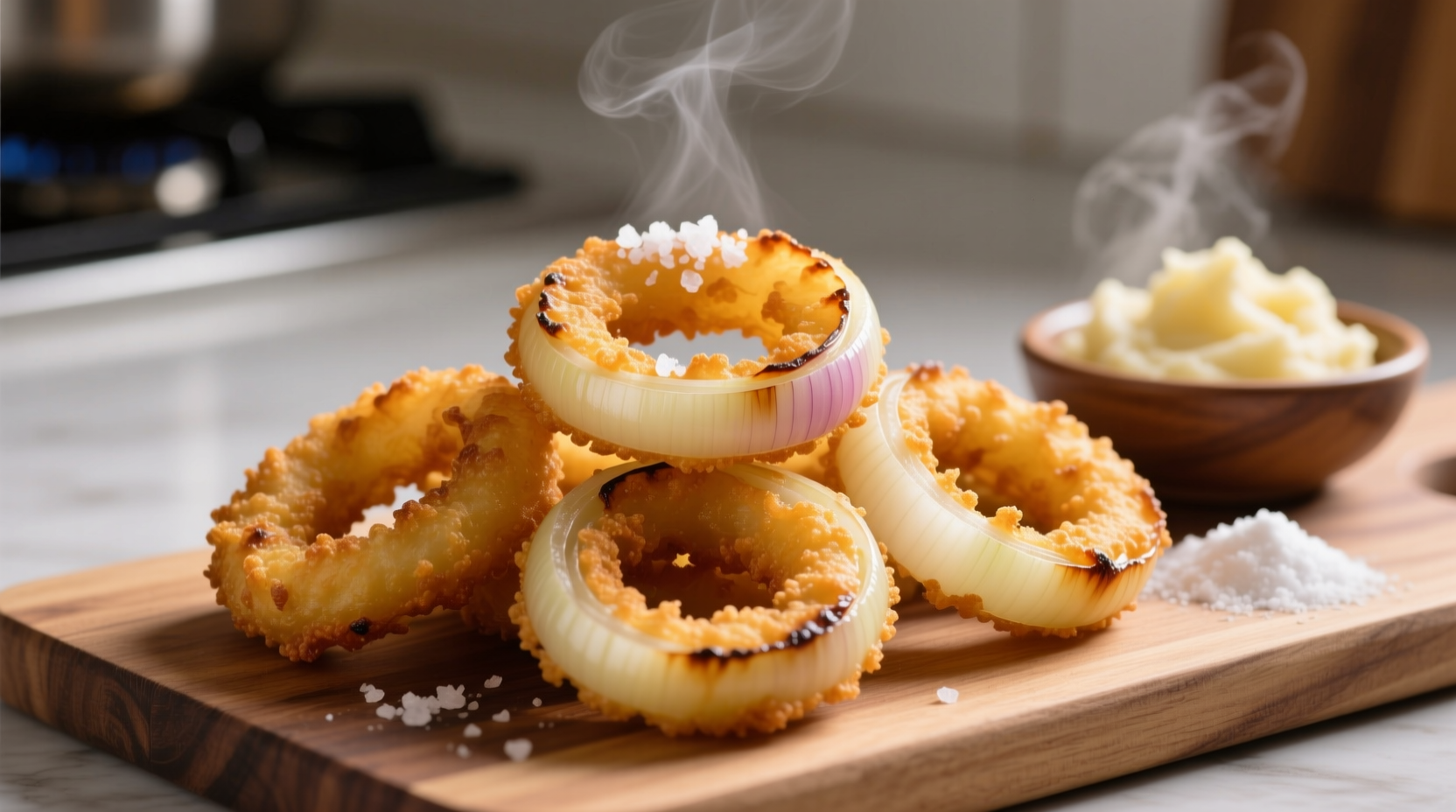 make perfect crispy onion rings with instant mashed pot