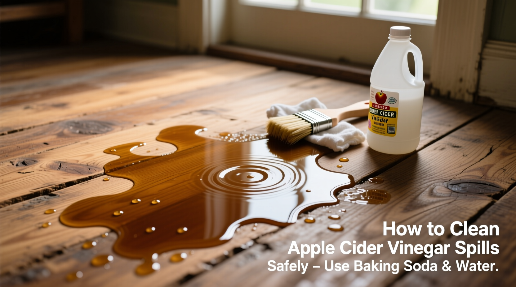 apple cider vinegar spills on wood floors how to clean safely