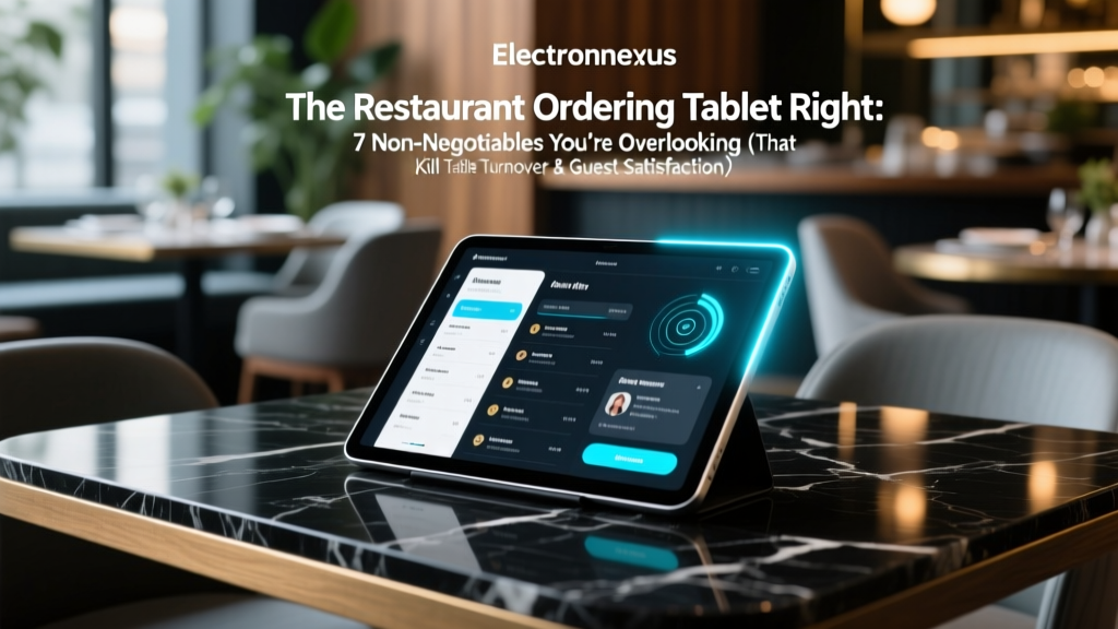 The Restaurant Ordering Tablet Right: 7 Non-Negotiables You’re Overlooking (That Kill Table Turnover & Guest Satisfaction)