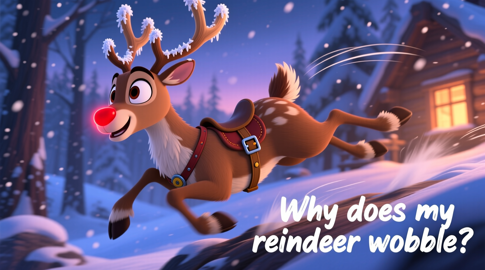why does my animated reindeer wobble excessively mounting tips