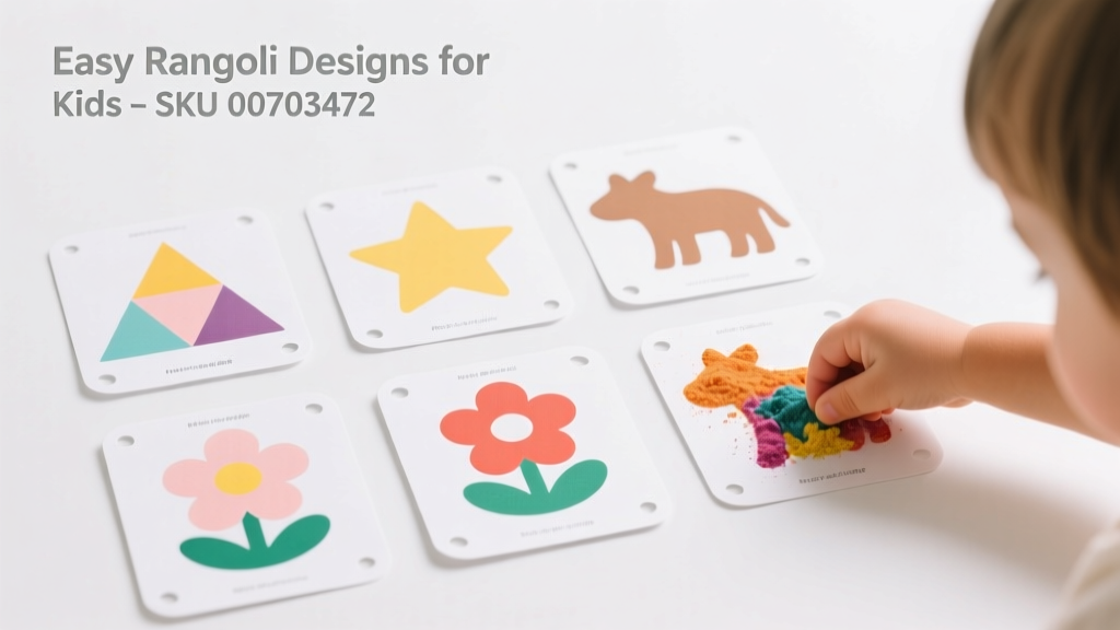 Easy Rangoli Designs for Kids: Safe, Simple, and Joyful Art Activities for Children Ages 3–10