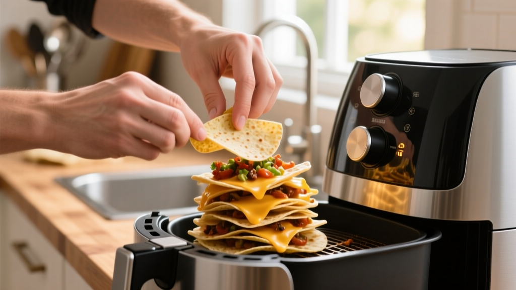 Air Fryer 'Crisp Stack' for Multi-Layer Nachos: How to La...
