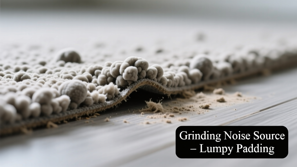 Carpet Padding Lumpy Making Grinding Noise: Quick Diagnosis