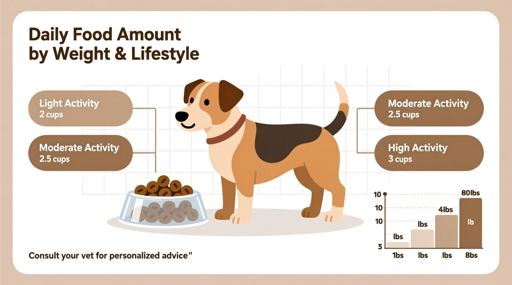 Daily Dog Food Amounts: Portion Guide by Weight & Age