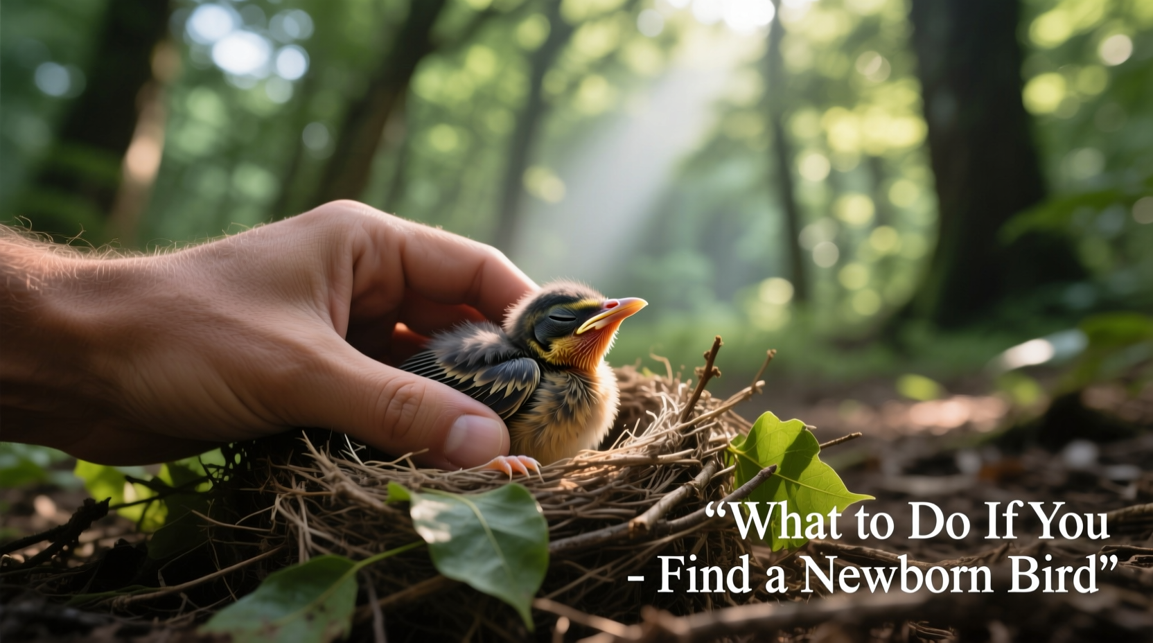what to do if you find a newborn bird