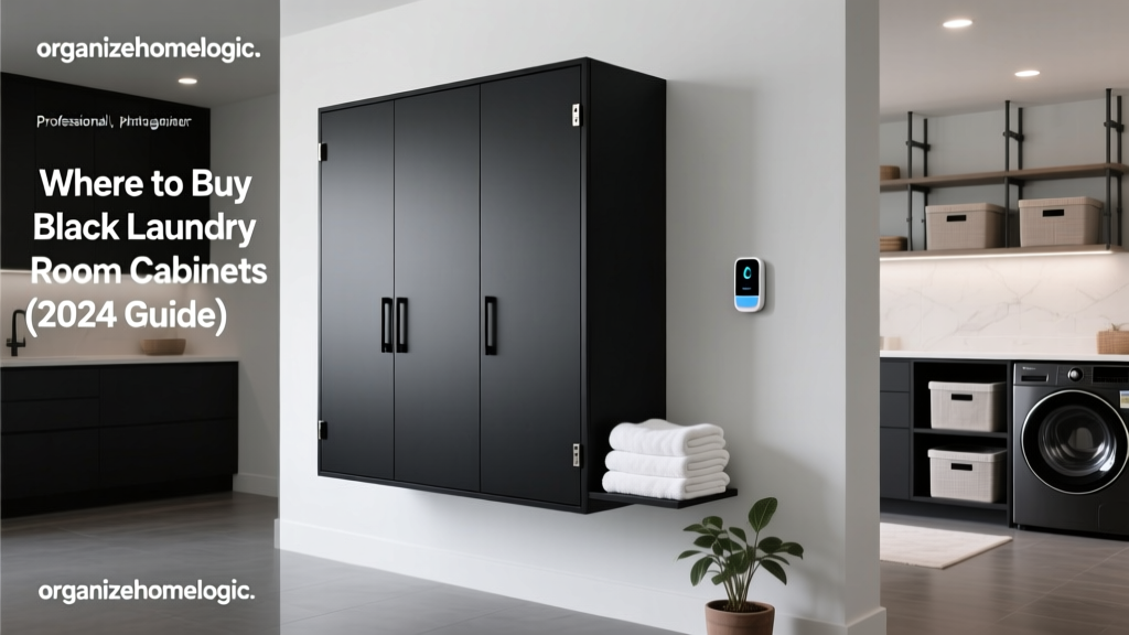 Where to Buy Black Laundry Room Cabinets (2024 Guide)