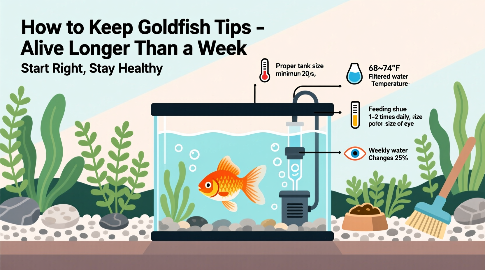 How To Keep Goldfish Alive Longer Than A Week Beginner Care Tips