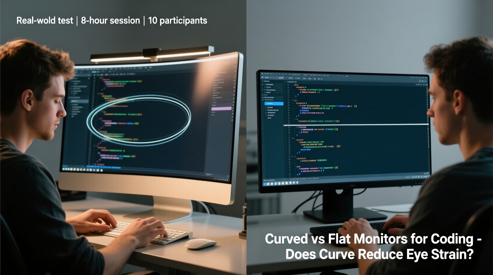 curved monitors vs flat for coding does the curve actually help eye strain