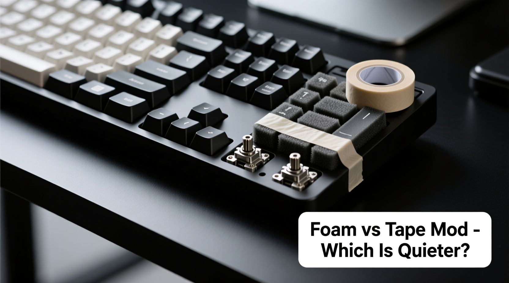 mechanical keyboard sound dampening foam vs tape mod which is quieter