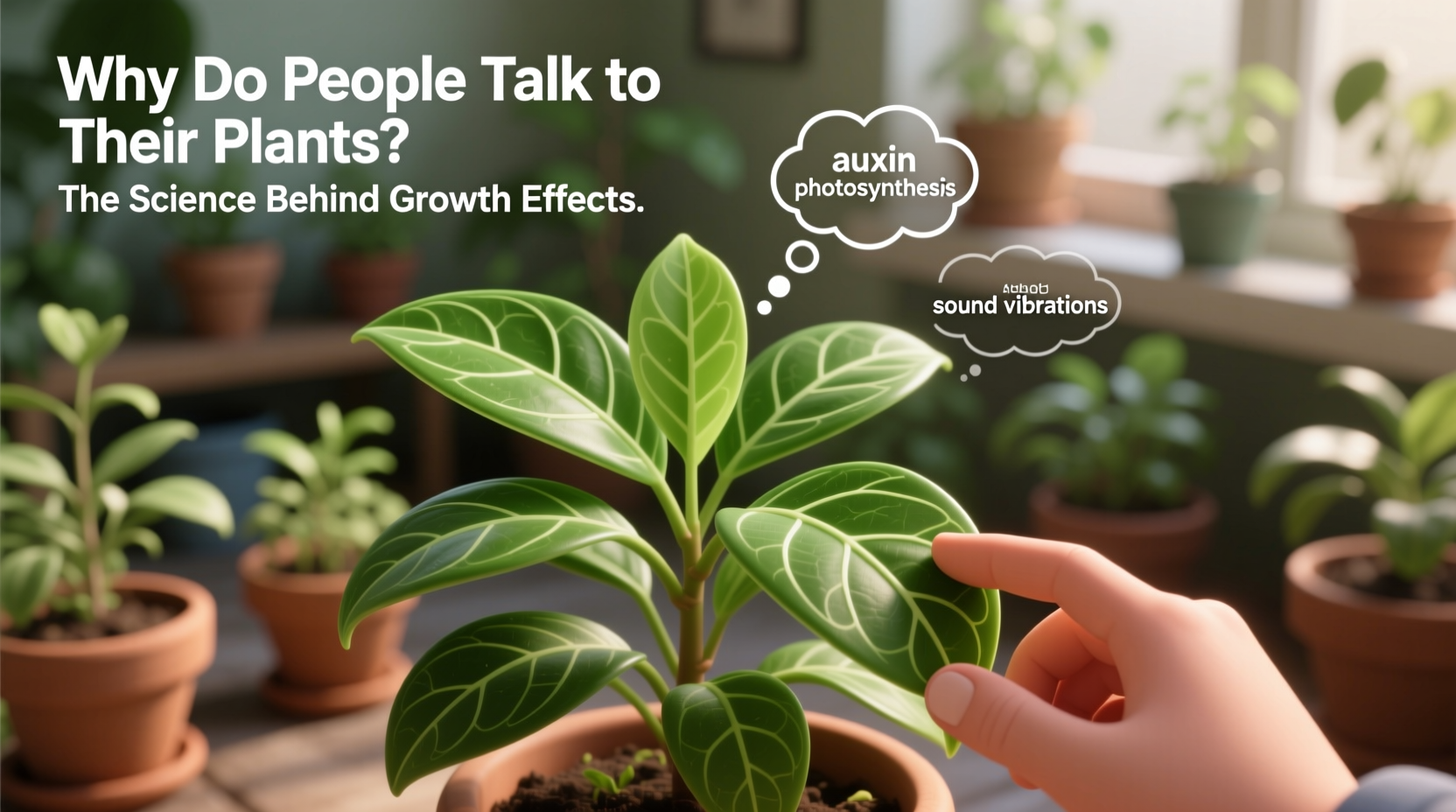 why do people talk to their plants science behind growth effects
