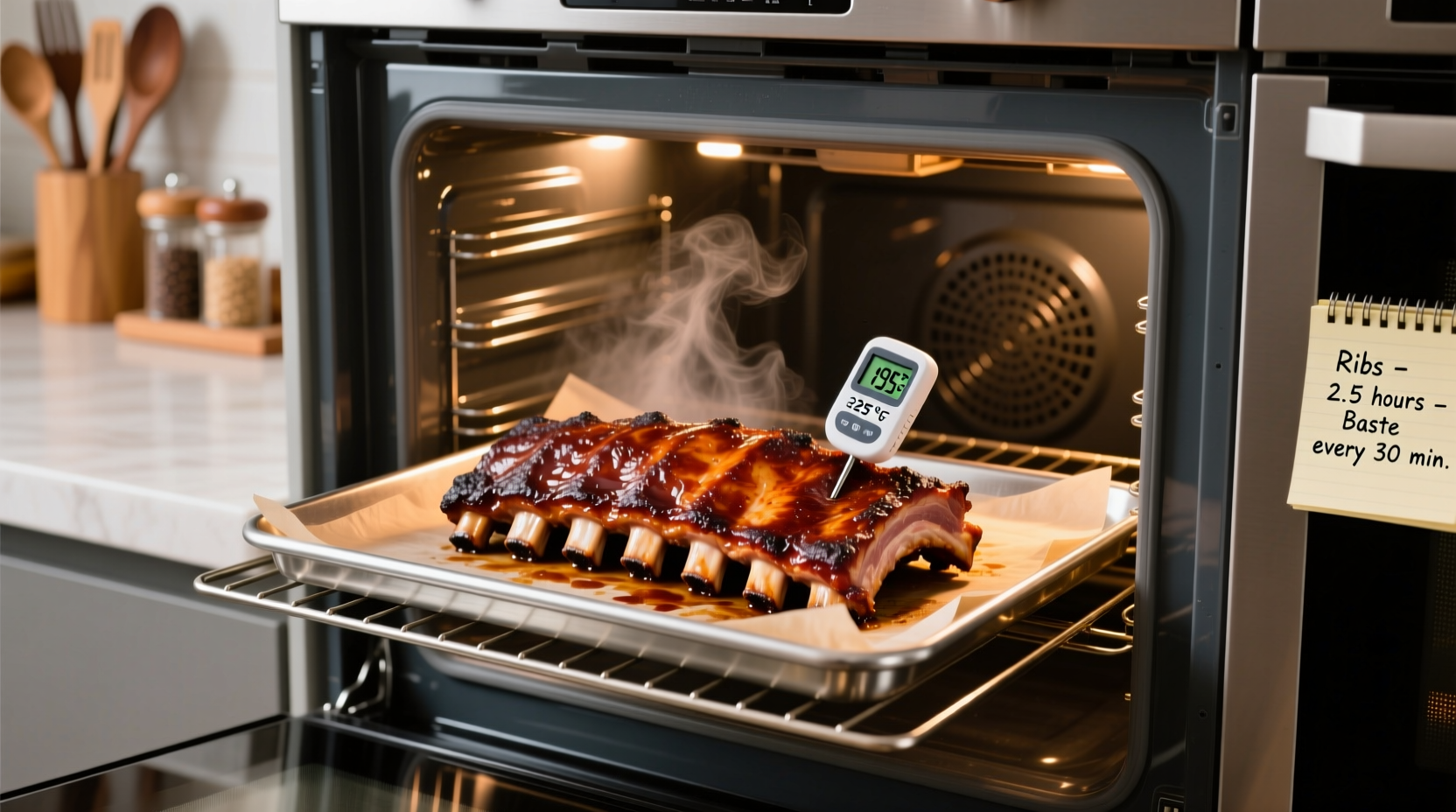 what temperature cook ribs in oven