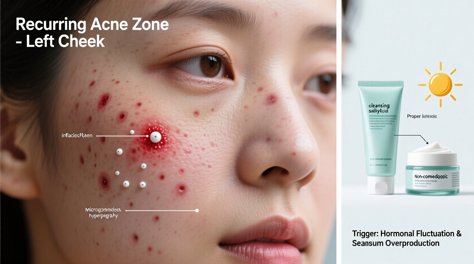 why does my face break out in the same spot and how to stop recurring acne