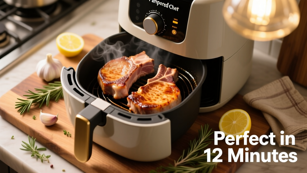 Perfect Pork Chops in a Pampered Chef Air Fryer