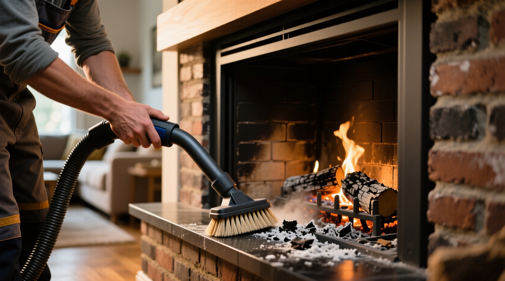 the right way to clean your fireplace