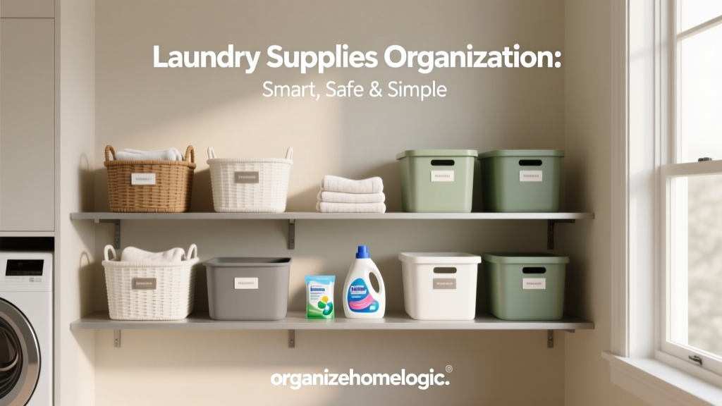 Laundry Supplies Organization: Smart, Safe & Simple