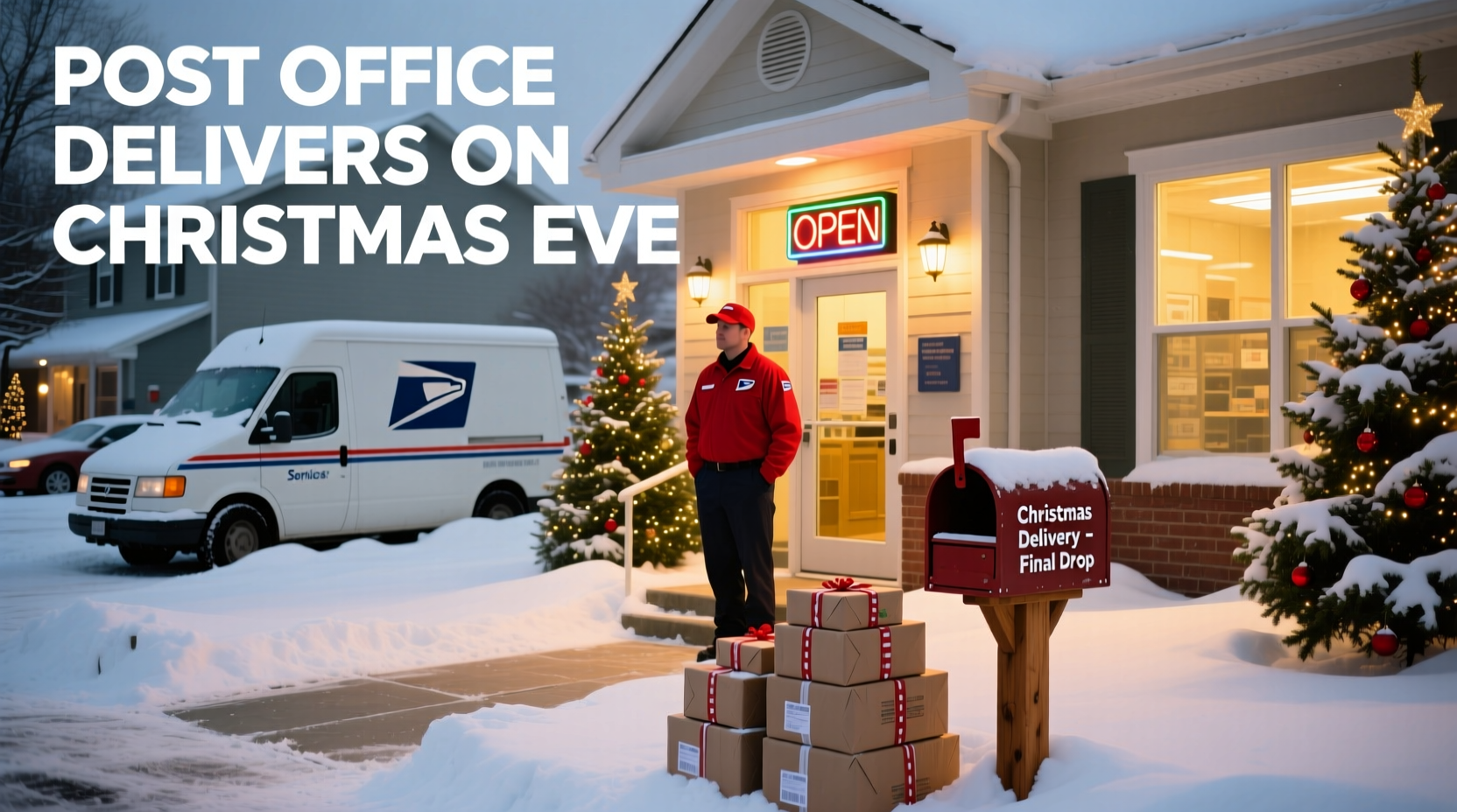 do the post office deliver on christmas eve
