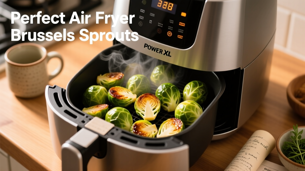 Perfect Air Fryer Brussels Sprouts in Power XL