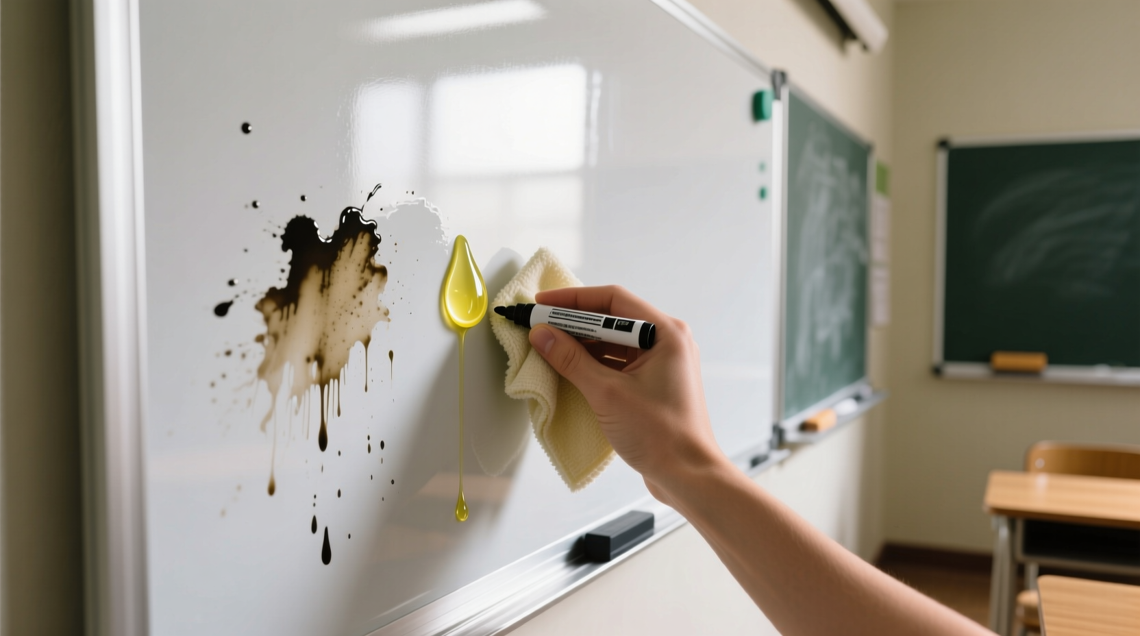 lemon oil for permanent marker removal