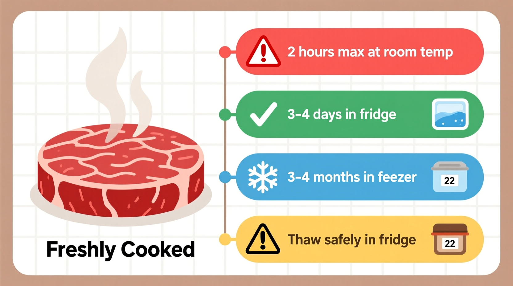 Cooked Ground Beef Shelf Life: 3-4 Days Refrigerated Safely