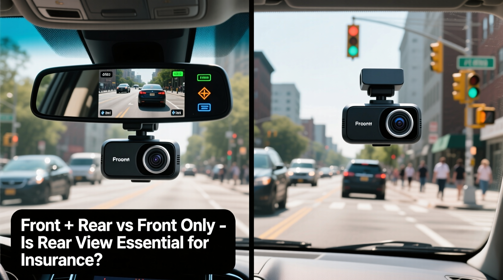 dash cam front and rear vs front only is the rear view essential for insurance