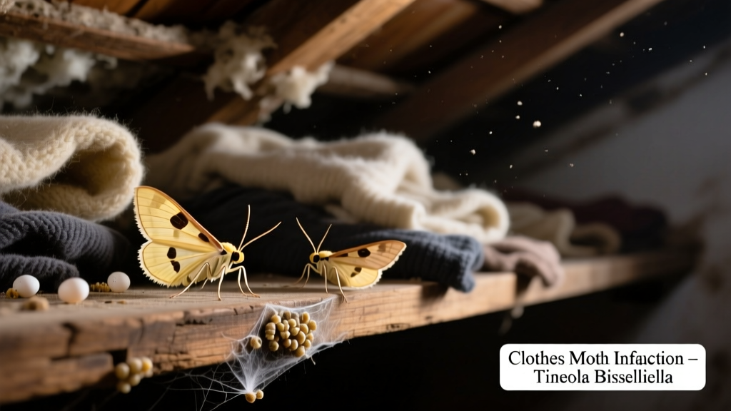 Clothes Moths in Attic: Identification and Control