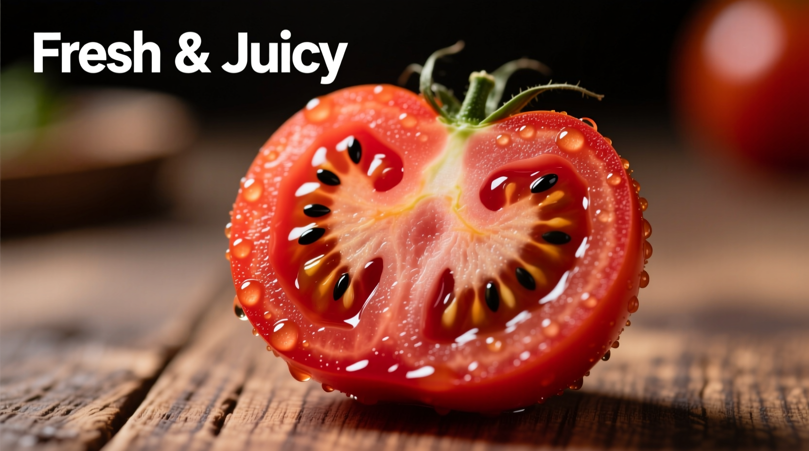Sliced beefsteak tomato showing vibrant red interior