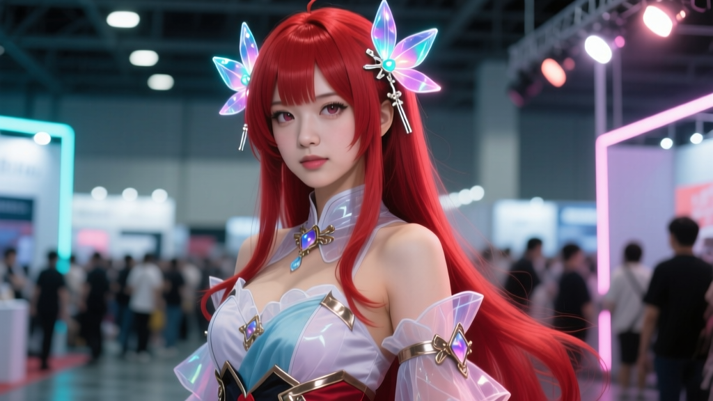 Oshi no Ko Ruby Hairpins: Real-Glass LED