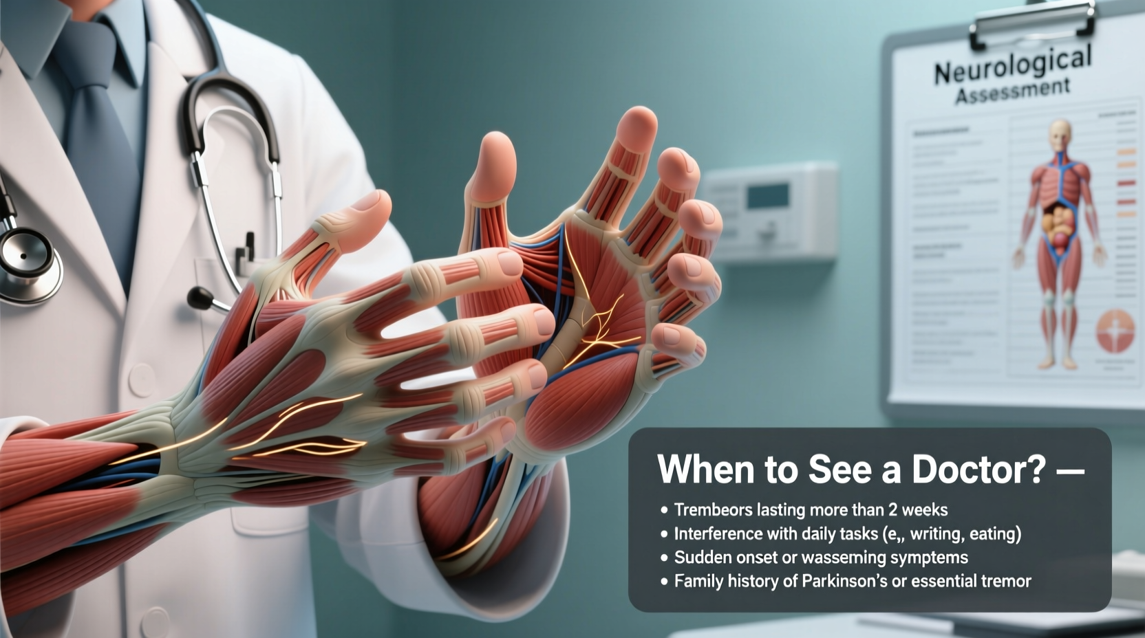 why do my hands shake slightly and when to see a doctor