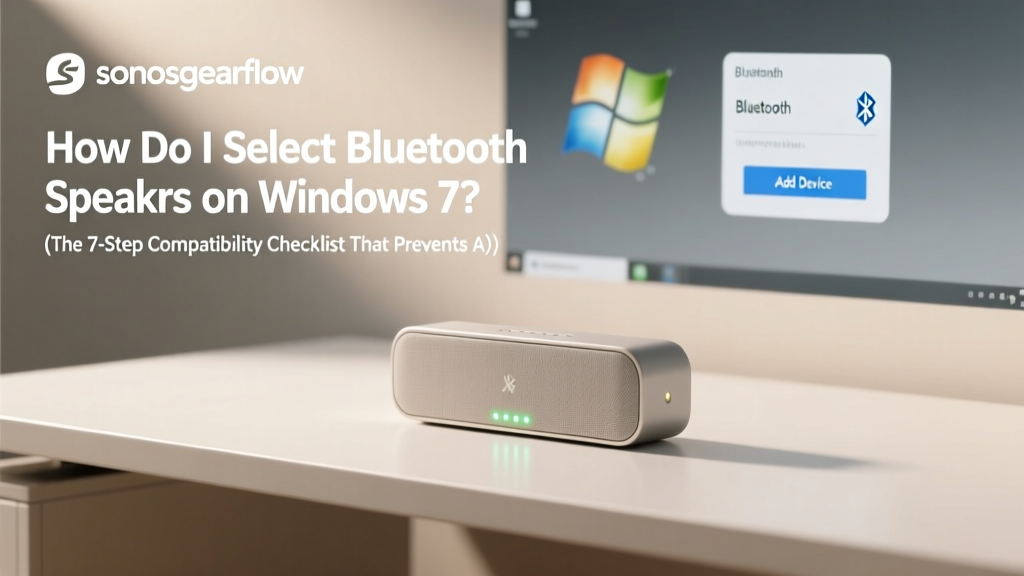 Bluetooth Speakers for Windows 7 (2026)