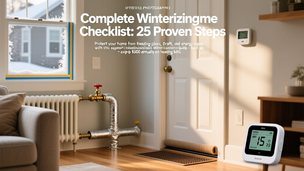 Complete Winterizing Home Checklist: 25 Proven Steps