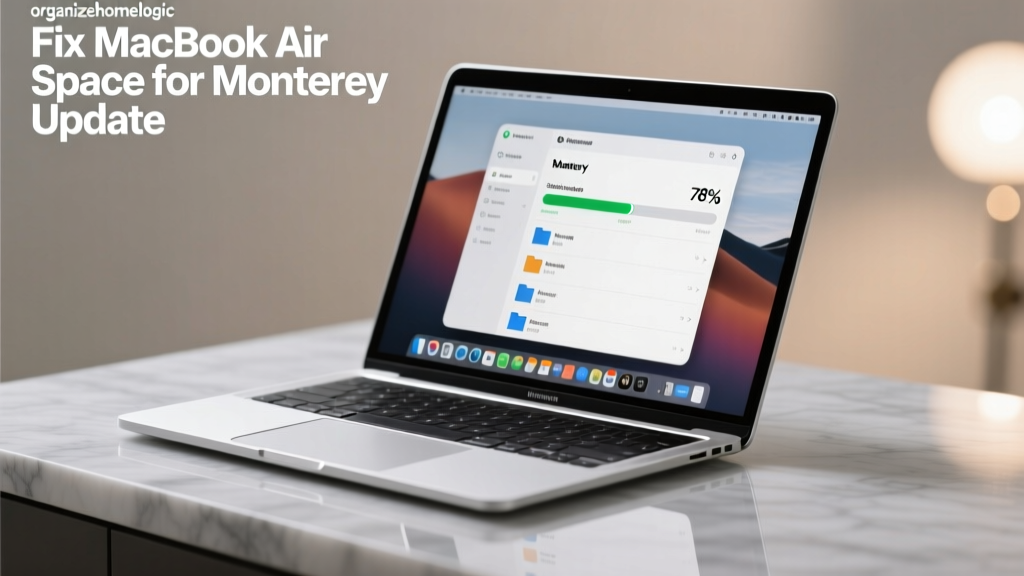 Fix MacBook Air Space for Monterey Update