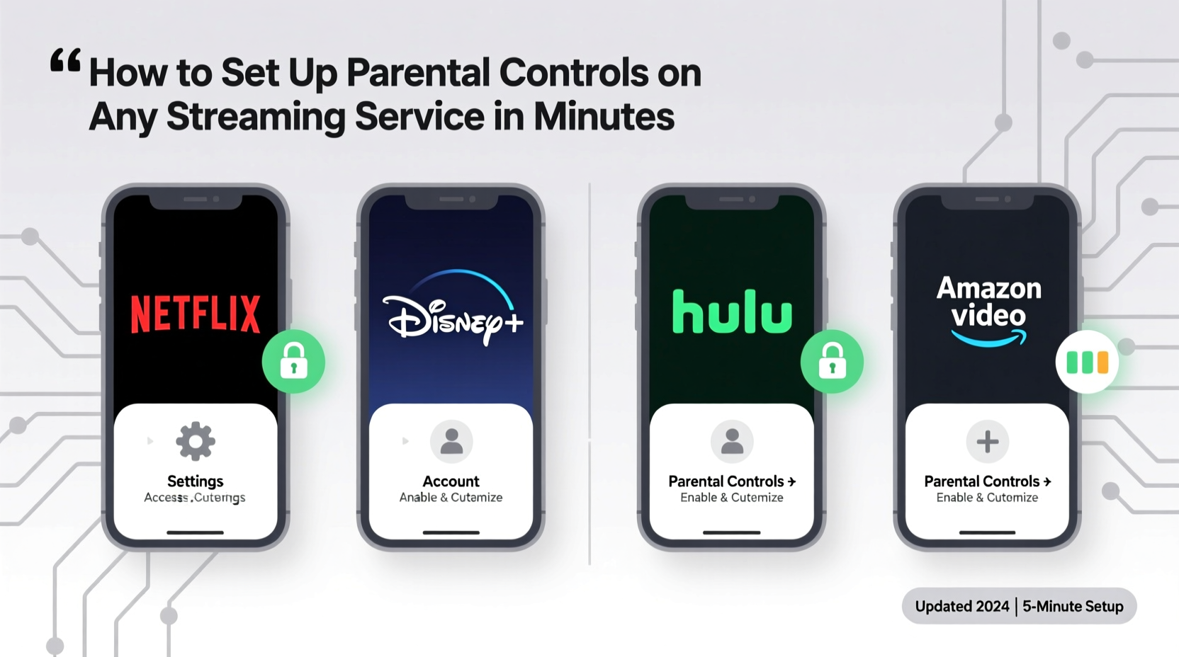 how to set up parental controls on any streaming service in minutes